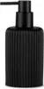 A black soap dispenser with a ribbed texture. Anteprima dell’immagine prodotto