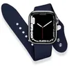 Crong Liquid - Armband für Apple Watch 44/45/46/49 mm (navy Produktbild-Vorschau 4