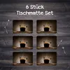 Tischset 6x45x30 cm Platzset Tischmatte Platzmatte Produktbild-Vorschau 4