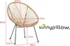 A diagram of a chair with dimensions indicated by red lines and text labels. Produktbild-Vorschau