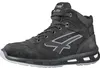 A studio shot of a black U-Power safety boot. Voir les images du produit