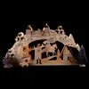 A wooden Christmas arch light (Schwibbogen) depicting a scene from the fairy tale 'Three Hazelnuts for Cinderella'. Podgląd zdjęcia produktu