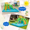 Aufblasbar Wasserpark mit Doppelrutsche, Kletterwand & Produktbild-Vorschau 5