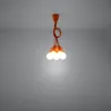 Hängeleuchte DIEGO 5 orange 5xE27 15W PVC 90x25x25cm Sollux Produktbild-Vorschau 6