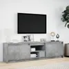 vidaXL TV skříňka s LED osvětlením betonově šedá 180x34x50 Náhled obrázku produktu 4