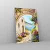 Bilder auf glas - Einteilig - Haus Santorini Blumen - Produktbild-Vorschau 4
