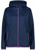 CMP damesregenjas, model RAIN FIX HOOD, kleur blauw, maat Productafbeelding-voorbeeld 1