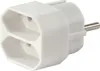 Steckdosenadapter McPower, 2x Euro, weiß Produktbild-Vorschau 1