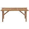 vidaXL Banc de jardin pliable avec support 118 cm bambou Voir les images du produit 2