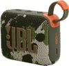 A JBL GO 4 Bluetooth speaker with a camouflage pattern. Voir les images du produit