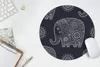 MuchoWow® Mauspad Mousepad Muster - Elefant - Blumen 30x30 Produktbild-Vorschau 6
