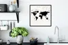 MuchoWow® MuchoWow® Gerahmtes Poster Weltkarte - Schwarz - Produktbild-Vorschau 3