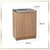 A kitchen sink cabinet with dimensions indicated. Podgląd zdjęcia produktu