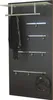 A wall-mounted coat rack with a shelf and multiple hooks. Produktbild-Vorschau