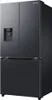 A black Samsung refrigerator with a water dispenser. Produktbild-Vorschau