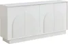 Weißes Sideboard mit gewölbten Türen, 4 Türen, viel Produktbild-Vorschau 15