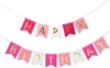Ghirlanda Happy Birthday, colorata, con lettere dorate Anteprima dell’immagine prodotto 1