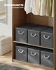 SONGMICS Aufbewahrungsbox mit Deckel, klappbar, 3er Set, 50 Produktbild-Vorschau 2