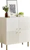 Sweiko Buffet blanc moderne en MDF avec poignées en alliage Voir les images du produit 5