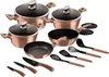 A collection of cookware and kitchen utensils arranged on a white background. Anteprima dell’immagine prodotto