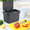 ONVAYA® Komposteimer für die Küche ǀ Anthrazit ǀ Produktbild-Vorschau 6