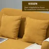 HOMCOM 2 Sitzer Sofa Couch mit 2 Wurfkissen gepolsterter Produktbild-Vorschau 7