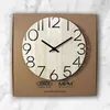 MPM-Quality Wanduhr Dotted Holz Braun Ø 300 mm schleichende Produktbild-Vorschau 6