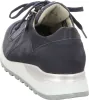 A rear view of a navy blue sneaker with a white and silver sole. Náhľad obrázku produktu