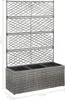 DELUKE® Rankkasten Pflanzgefäß ELOT aus Rattan Grau | 3 Produktbild-Vorschau 2