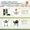 ECD Germany Składane krzesło kempingowe w kolorze khaki, z Podgląd zdjęcia produktu 5