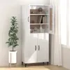Sideboard Hochglanz-Weiß 69,5x34x90 cm Holzwerkstoff Produktbild-Vorschau 3