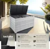 tectake® Aluminium Auflagenbox Oslo 145 x 82,5 x 79,5 cm Produktbild-Vorschau 2