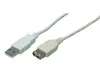 LogiLink USB2.0 Verlängerungskabel 2m grau Produktbild-Vorschau 1