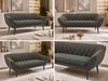 MKS MEBLE Skandinavisches Sofa 3-Sitzer, Sofa mit Produktbild-Vorschau 2