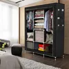 Armadio pieghevole Intirilife 130x175x45 cm in RABEN BLACK Anteprima dell’immagine prodotto 6