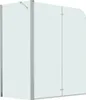 vidaXL Accessorio da bagno 2 pieghevole ESG 120x68x130 cm Anteprima dell’immagine prodotto 1