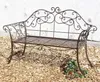 DanDiBo Panchina da giardino in metallo marrone resistente Anteprima dell’immagine prodotto 5