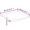 vidaXL Étagère murale 40x40x2,5 cm Carré bois massif acacia Voir les images du produit 8