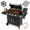 Grill gazowy ogrodowy 13 kW BERGMANN 5 palników stal Podgląd zdjęcia produktu 1