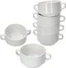 lot de 6 bols à soupe Stiva 250ml blanc porcelaine soupière Voir les images du produit 2