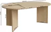 A diagram of an oval dining table with dimensions indicated. Anteprima dell’immagine prodotto