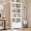 Bücherregal 5 Ebenen mit 2 Türen Breite 80 cm (W800) Produktbild-Vorschau 4
