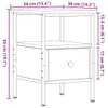 vidaXL Comodino rovere artigianale 34x36x50 cm Materiale a Anteprima dell’immagine prodotto 8