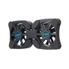 A black dual fan laptop cooling pad is shown against a white background. Podgląd zdjęcia produktu