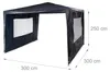 Relaxdays Pavillon 3x3 m, 2 Seitenteile, Metall Gestell, PE Produktbild-Vorschau 9