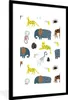 MuchoWow® MuchoWow® Gerahmtes Poster Tiere - Elefant - Affe Produktbild-Vorschau 1