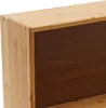 A close-up view of a wooden storage cabinet organizer made of bamboo. Náhled obrázku produktu