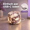 Kabellose Marmor-Tischlampe mit 1200-mAh-Akku, USB-C 5 V, Produktbild-Vorschau 3
