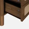 sweeek - Vintage Kommode mit Holzdekor und Flechtwerk, 4 Produktbild-Vorschau 5