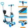 5-in-1 Kinder Roller Scooter mit Abnehmbarer Sitz Produktbild-Vorschau 6